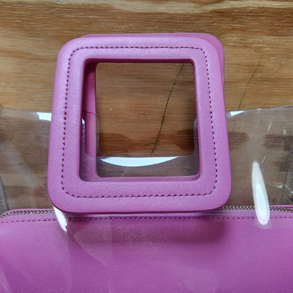 STAUD Pink Leather and PVC Shirley Bag - Picture 9 of 16